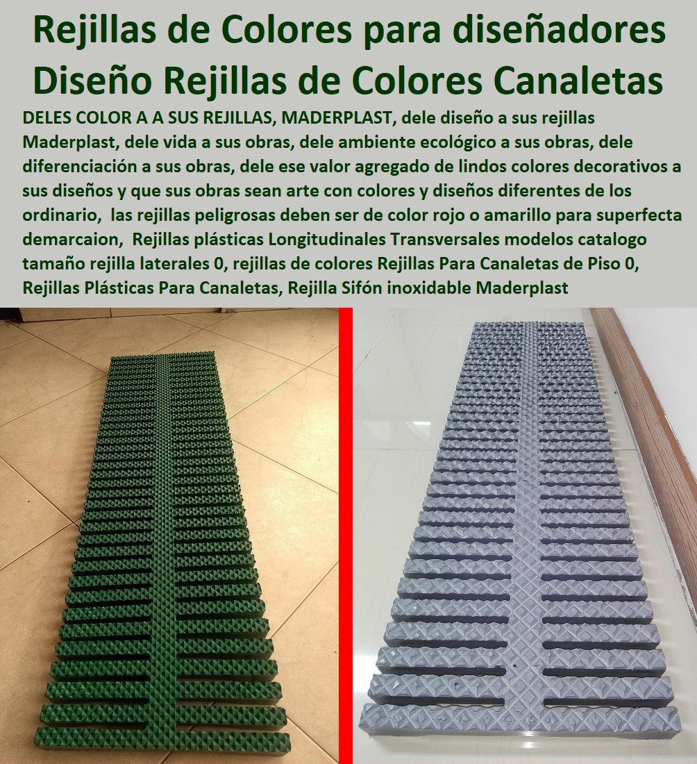 25 REJILLAS INDUSTRIALES, REJILLAS PEATONALES, REJILLAS PLÁSTICAS